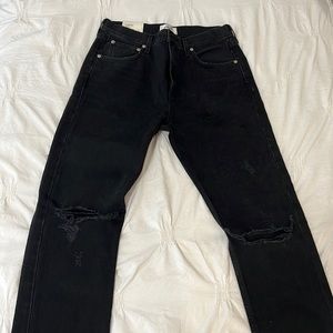 Agolde Cherie High Rise Straight Jean (in color distortion)